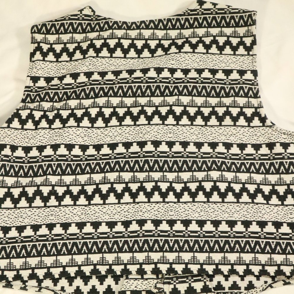 Vtg AUSTIN HARRIS Aztec Print Button Vest Sz XL Men - Picture 10 of 13